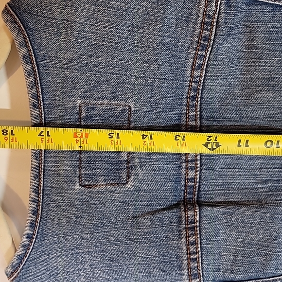 Banana Republic Raw Hem Denim Stylist Jacket Sz S - Picture 9 of 9